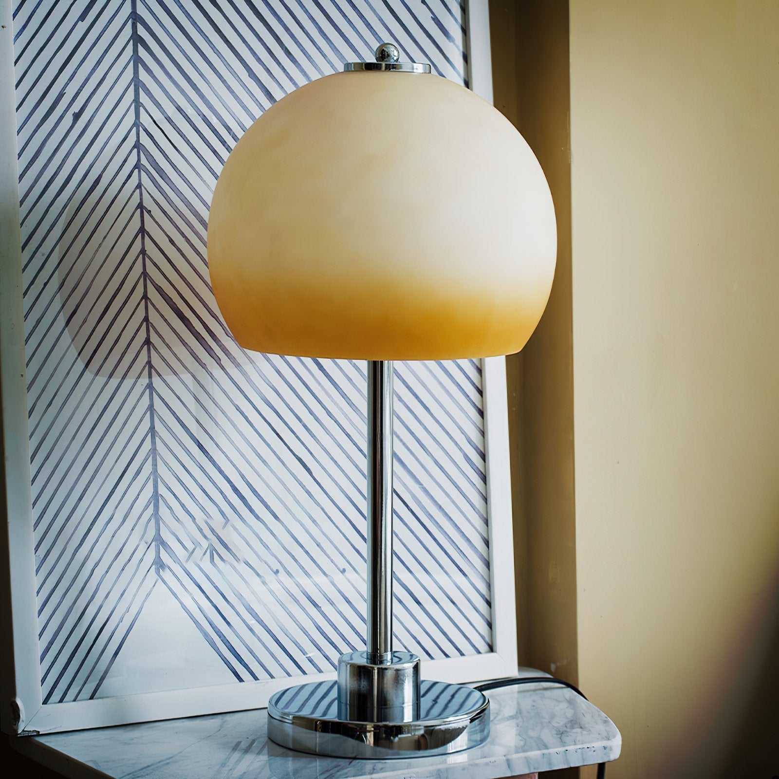 retro-gradient-yellow-glass-mushroom-table-lamp-with-chrome-finish-for-bedroom-and-living-room