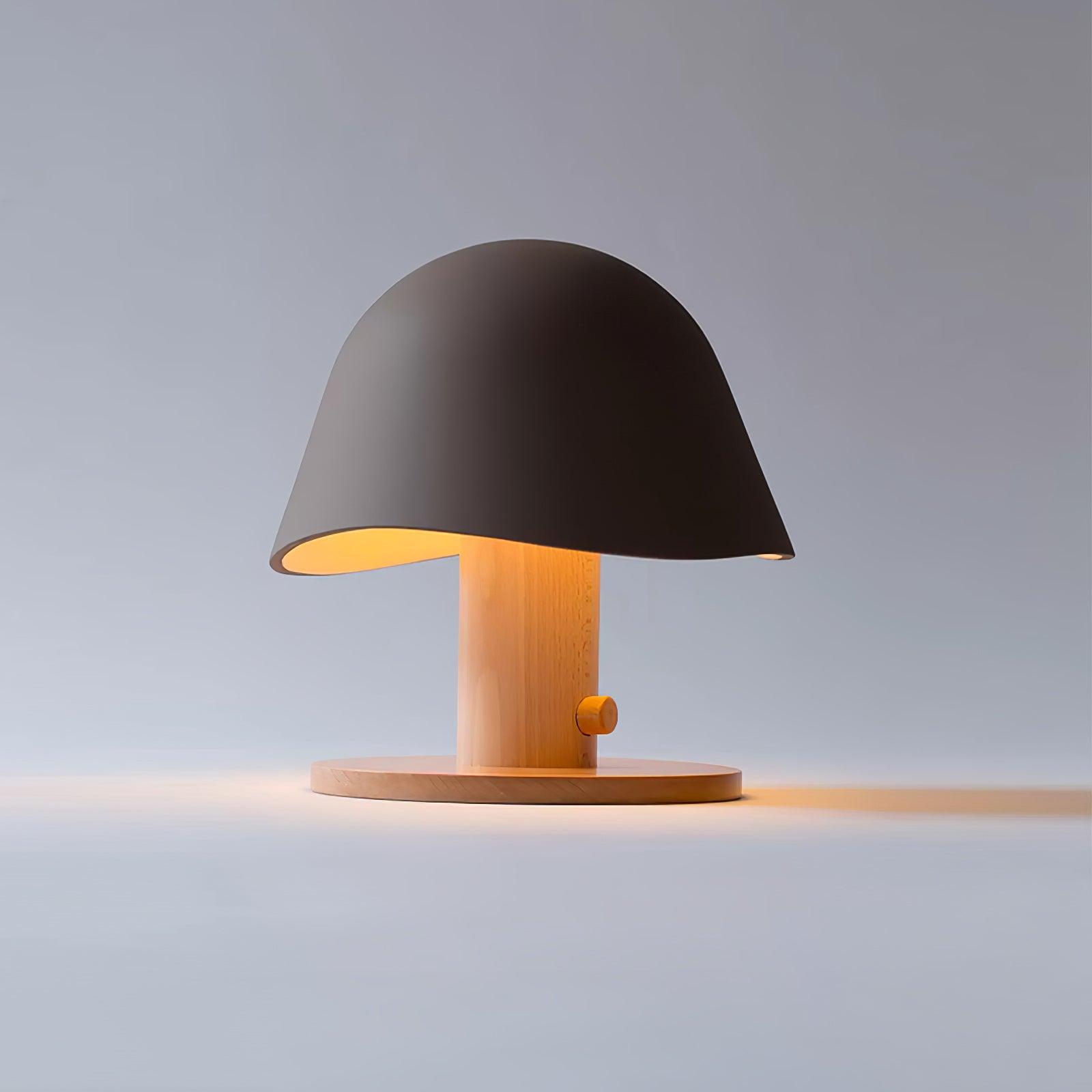 Modern Mushroom Silhouette Bedside Table Lamp for Living Room and Bedroom Decor