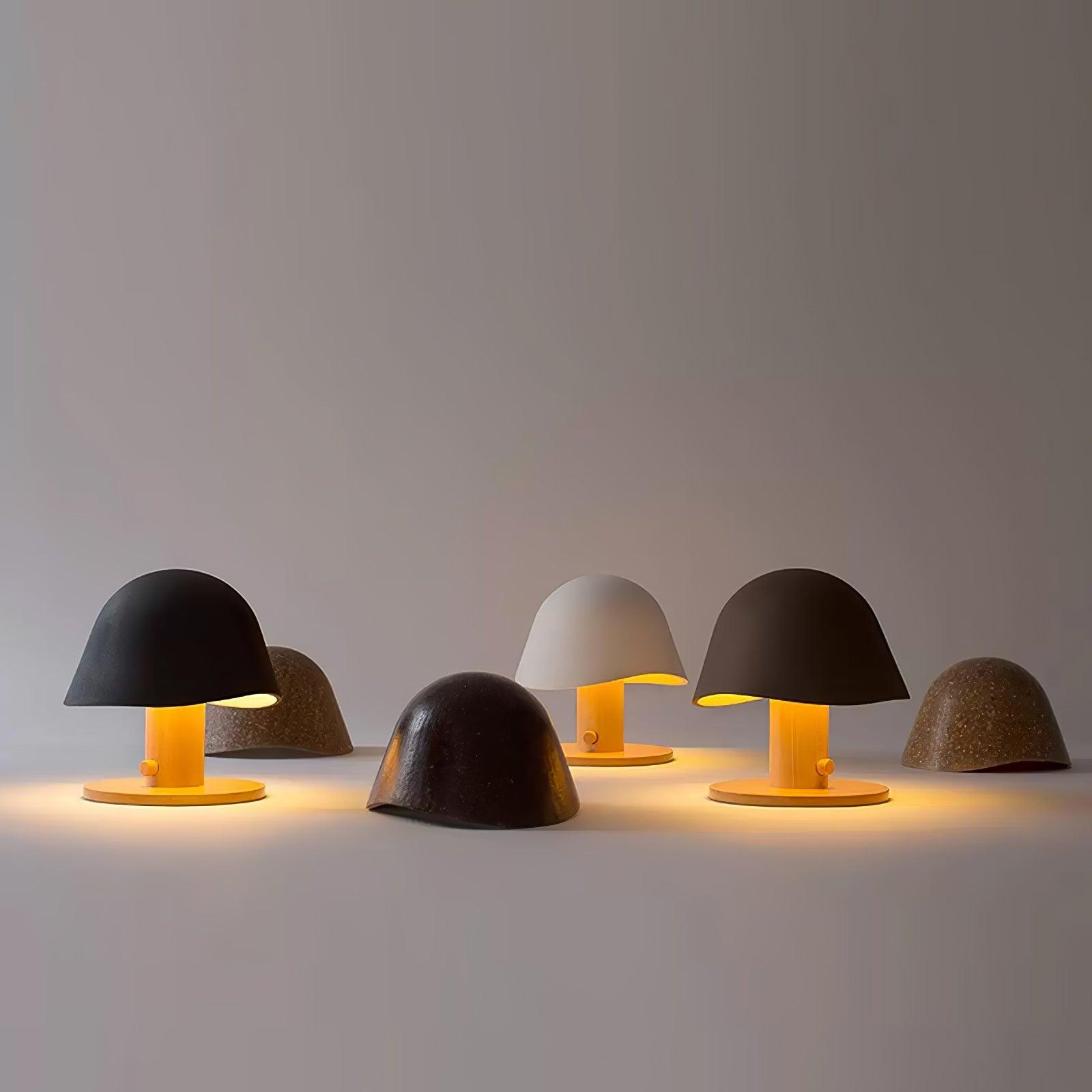 Modern Mushroom Silhouette Bedside Table Lamp for Living Room and Bedroom Decor