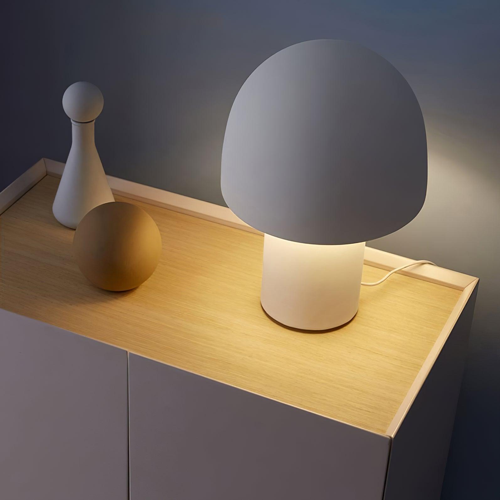 Modern Mushroom Umbrella LED Table Lamp for Bedside and Office Desk Decor