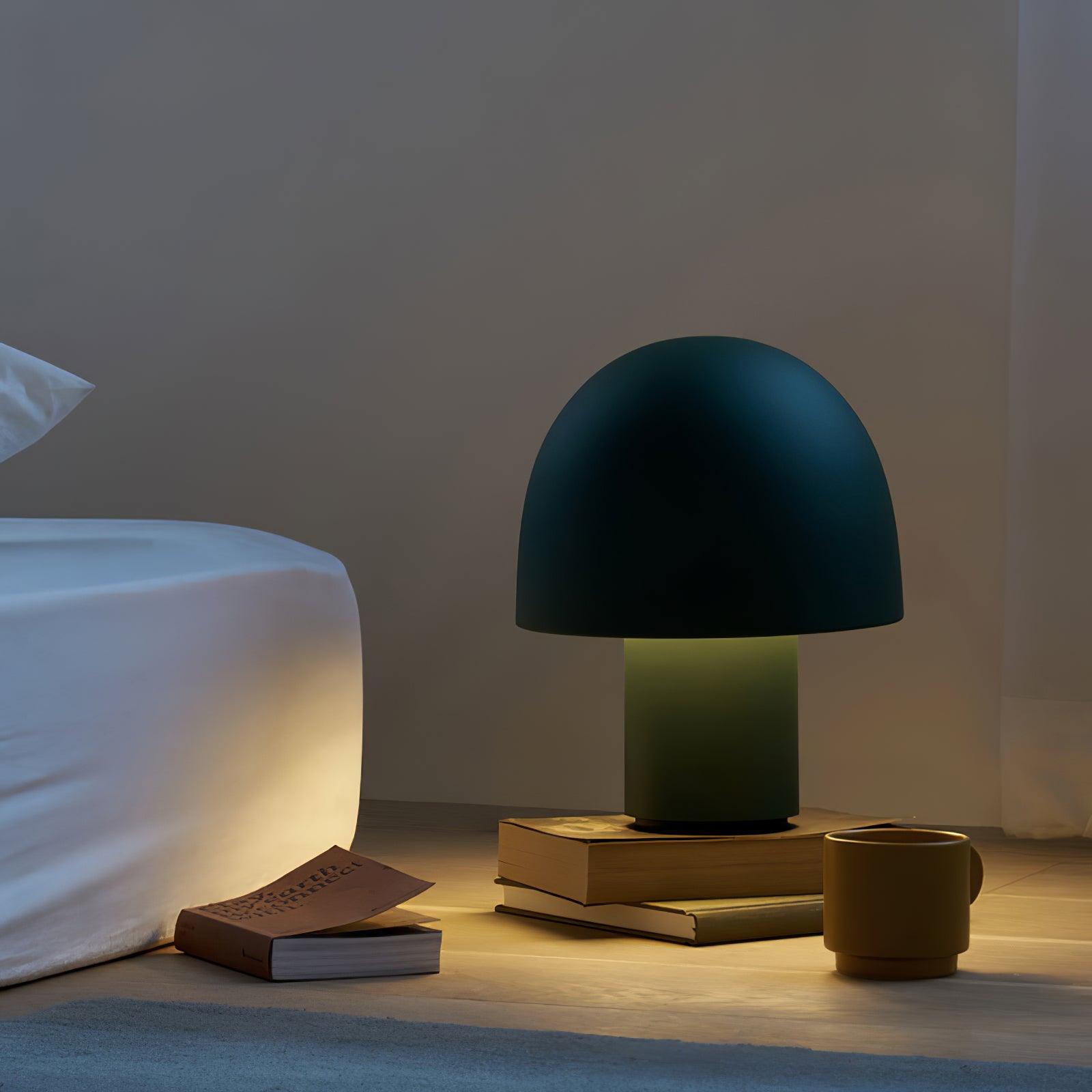 Modern Mushroom Umbrella LED Table Lamp for Bedside and Office Desk Decor