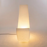 Large Moon Shaped Artistic Standing Floor Lamp for Serene Home Ambiance