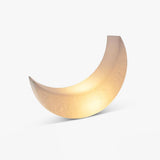 Large Moon Shaped Artistic Standing Floor Lamp for Serene Home Ambiance