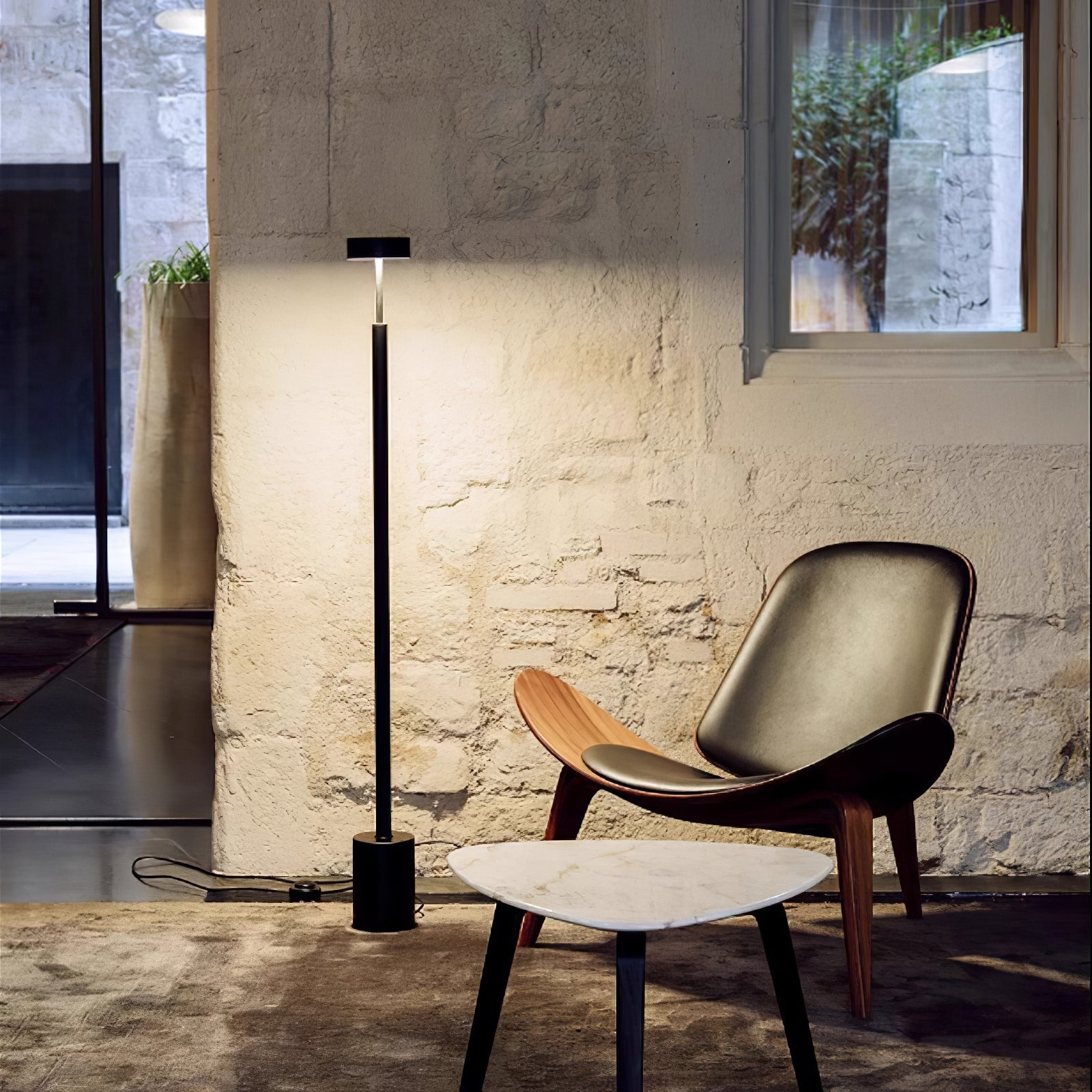 Naya Modern Rotatable LED Floor Lamp Minimalist Accent Standing Light for Reading