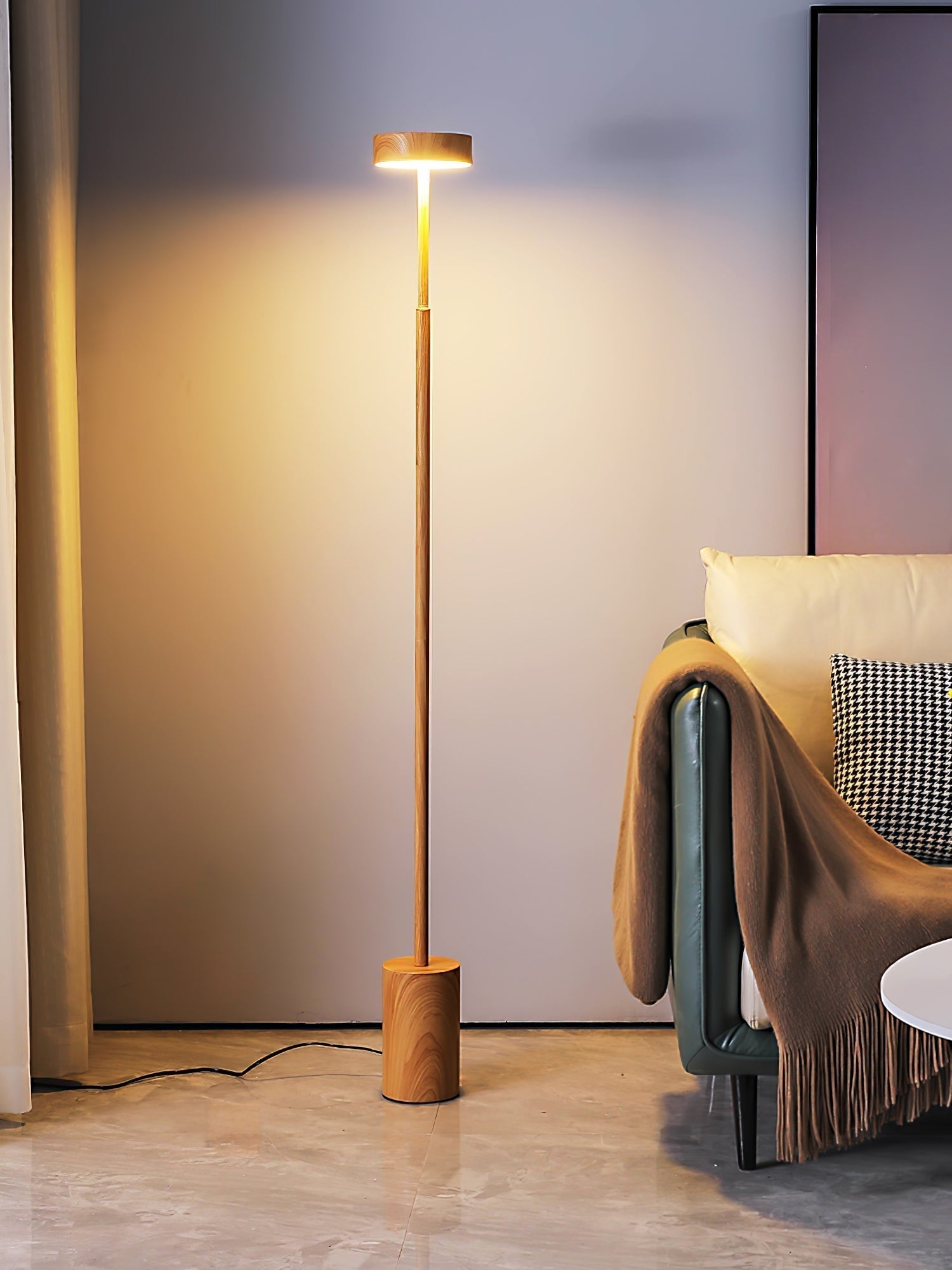 Naya Modern Rotatable LED Floor Lamp Minimalist Accent Standing Light for Reading