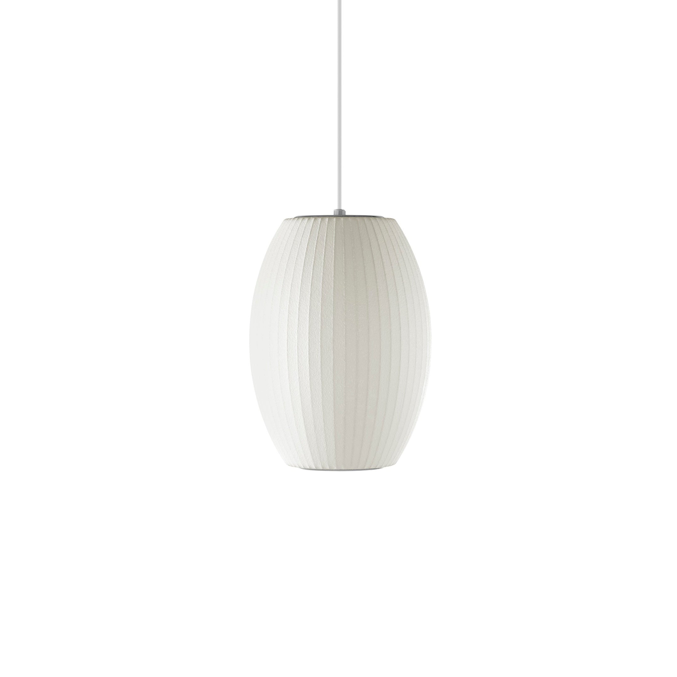 Modern Bubble Mulberry Silk Pendant Light Geometric Mid Century Minimalist Hanging Lamp for Living Room