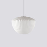 Modern Bubble Mulberry Silk Pendant Light Geometric Mid Century Minimalist Hanging Lamp for Living Room