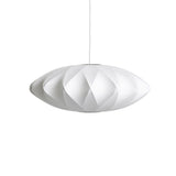 Modern Bubble Mulberry Silk Pendant Light Geometric Mid Century Minimalist Hanging Lamp for Living Room