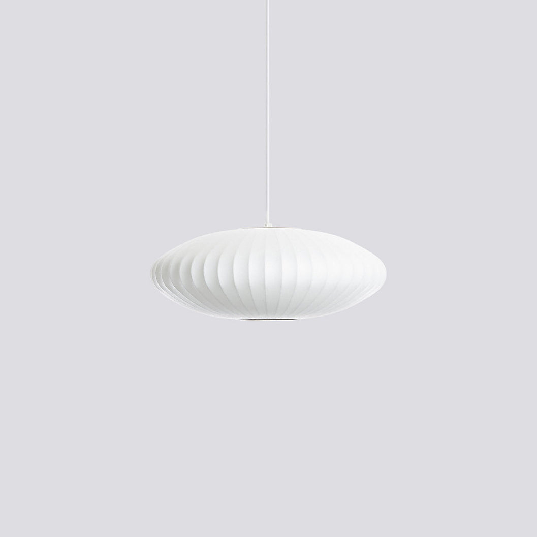 Modern Bubble Mulberry Silk Pendant Light Geometric Mid Century Minimalist Hanging Lamp for Living Room