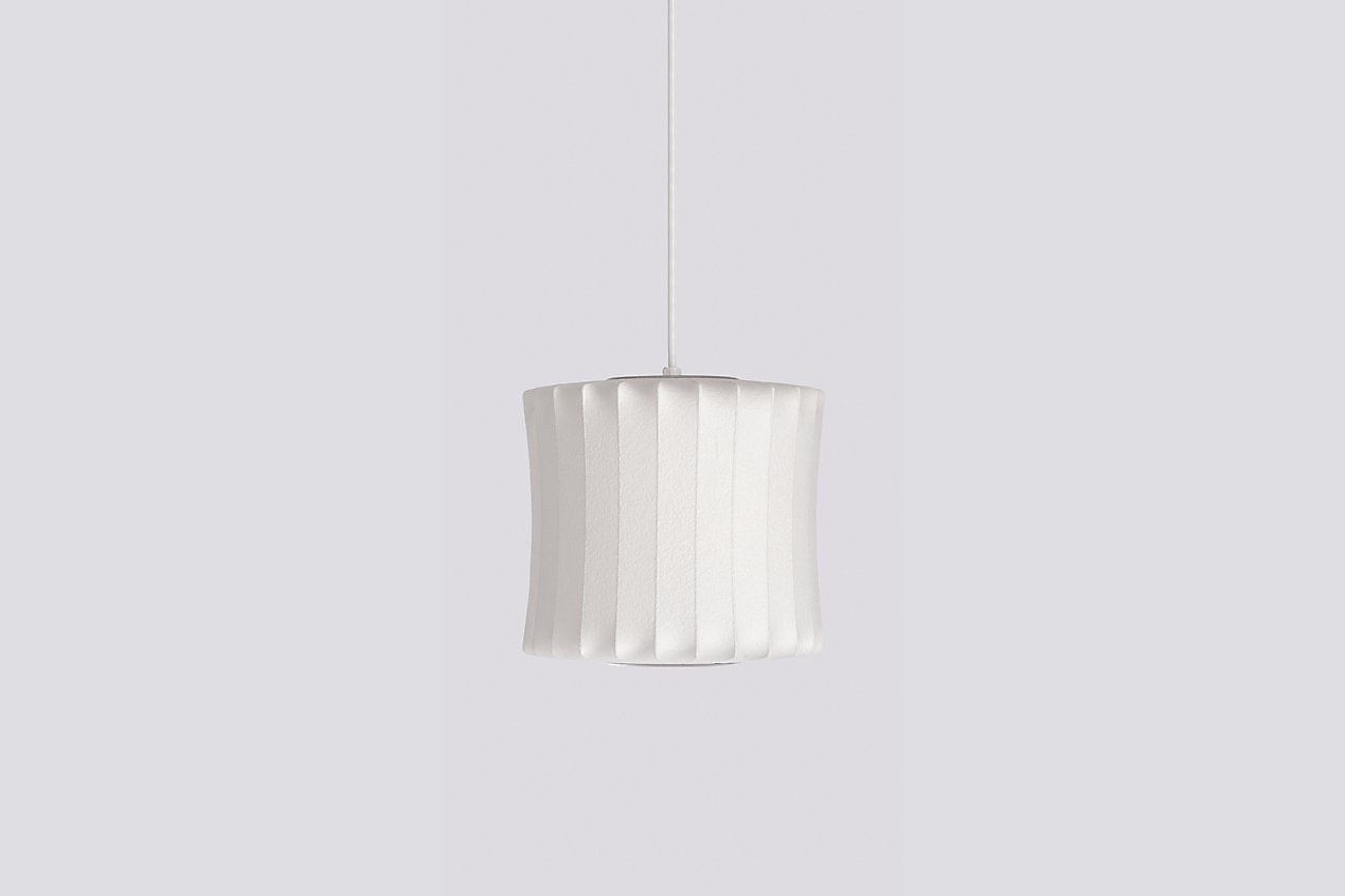Modern Bubble Mulberry Silk Pendant Light Geometric Mid Century Minimalist Hanging Lamp for Living Room