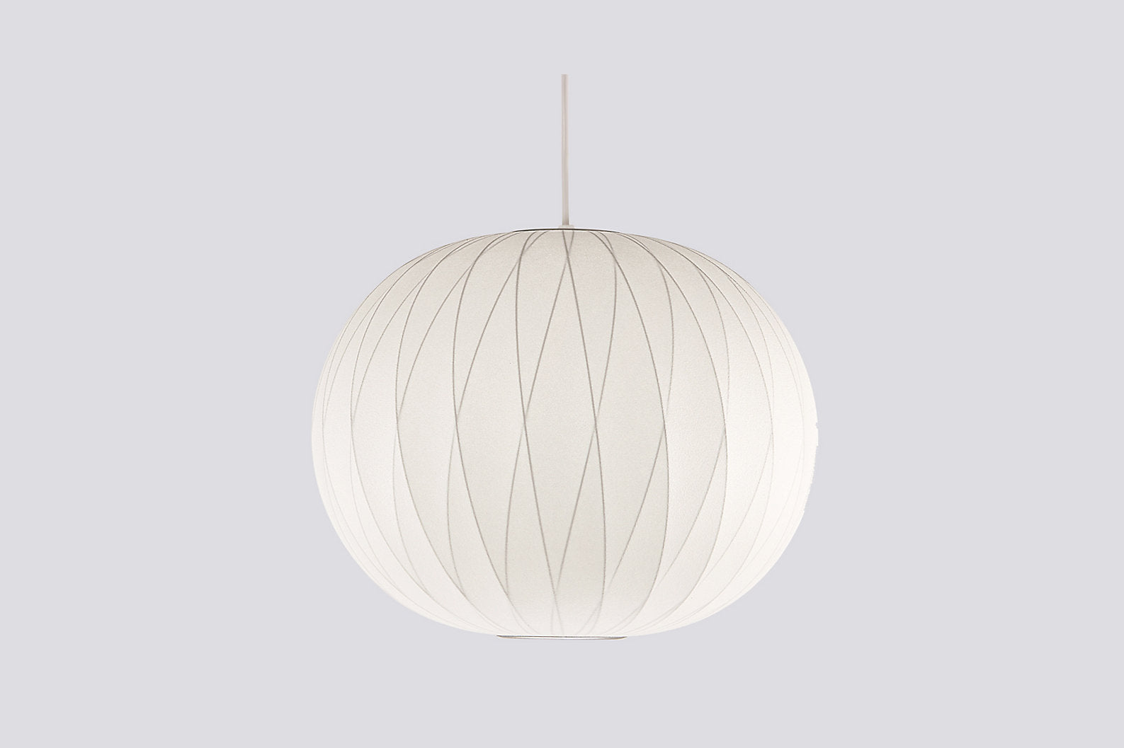 Modern Bubble Mulberry Silk Pendant Light Geometric Mid Century Minimalist Hanging Lamp for Living Room