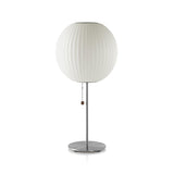 Mid Century Modern Nelson Inspired Accent Table Lamp with White Polymer Shade