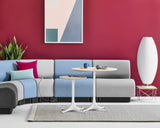 Modern Tripod Accent Table Lamp with White Polymer Bubble Shade for Elegant Interior Lighting