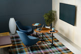 Modern Tripod Accent Table Lamp with White Polymer Bubble Shade for Elegant Interior Lighting