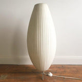 Modern Tripod Accent Table Lamp with White Polymer Bubble Shade for Elegant Interior Lighting