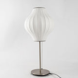 Modern Tripod Accent Table Lamp with White Polymer Bubble Shade for Elegant Interior Lighting