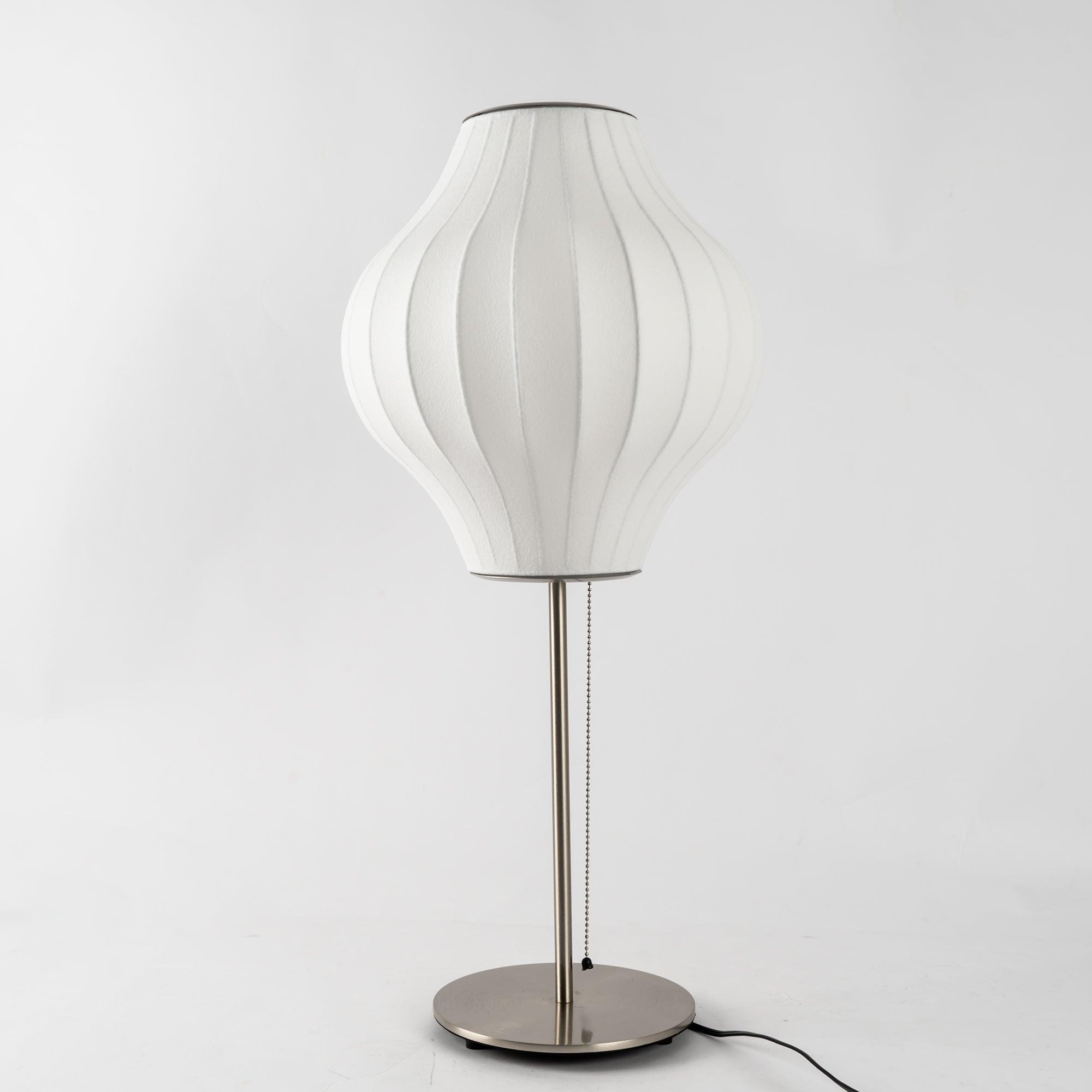 Modern Tripod Accent Table Lamp with White Polymer Bubble Shade for Elegant Interior Lighting