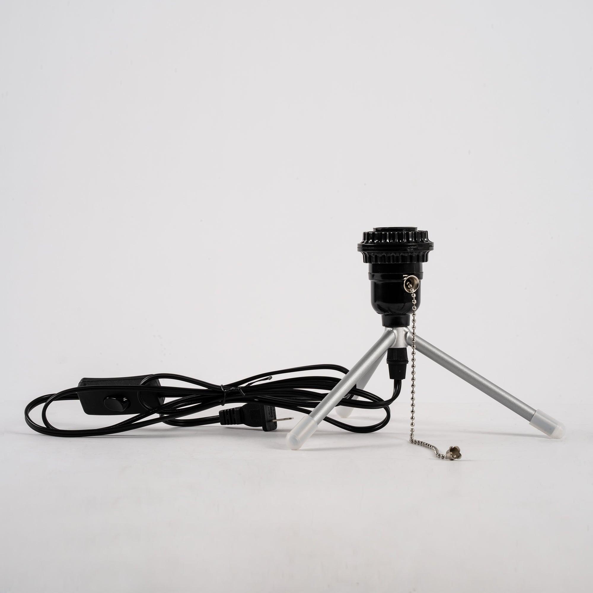Modern Tripod Accent Table Lamp with White Polymer Bubble Shade for Elegant Interior Lighting