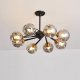 modern-handcrafted-glass-pendant-light-smoke-gray-amber-chandelier-for-dining-room
