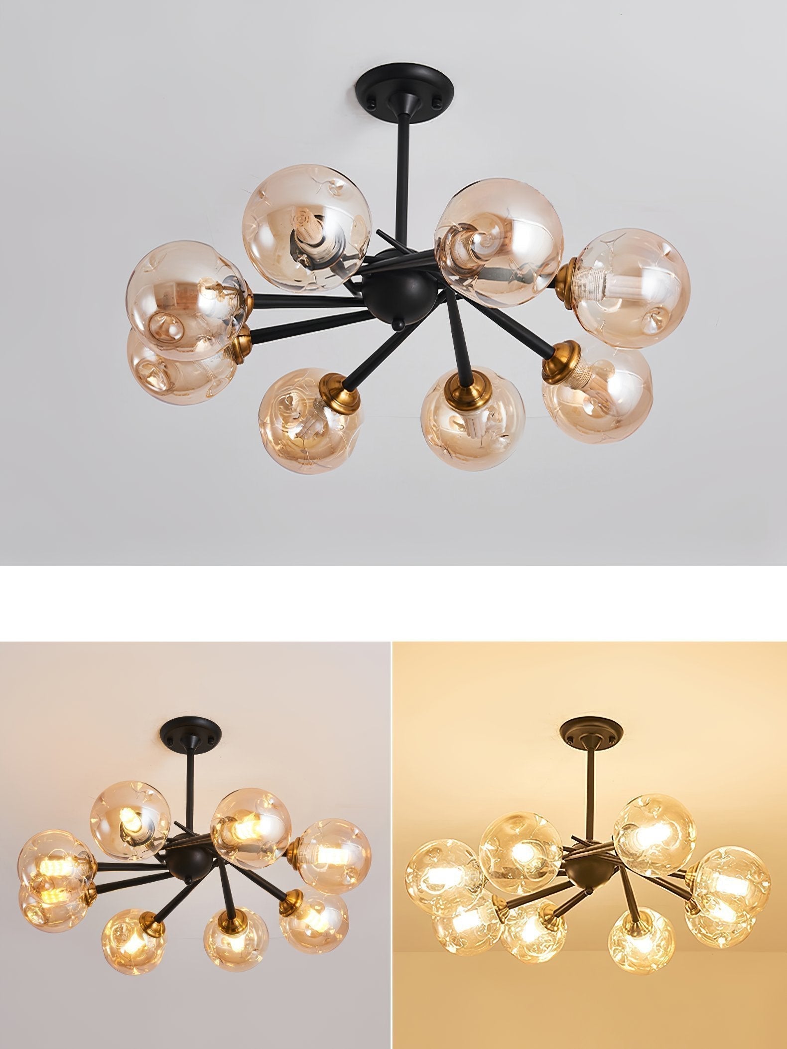 modern-handcrafted-glass-pendant-light-smoke-gray-amber-chandelier-for-dining-room