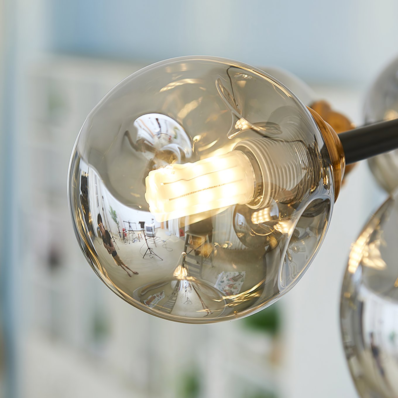 modern-handcrafted-glass-pendant-light-smoke-gray-amber-chandelier-for-dining-room