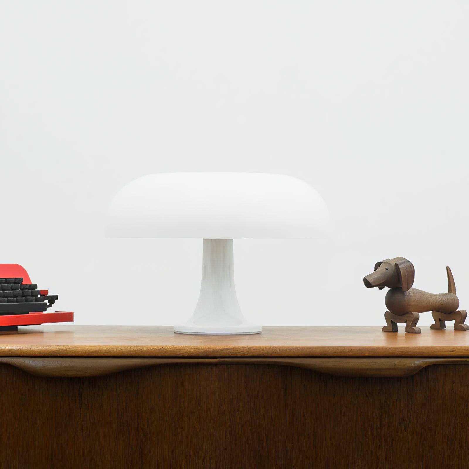 Vintage Style Mid Century Mushroom Desk Lamp for Bedroom and Office Task Lighting