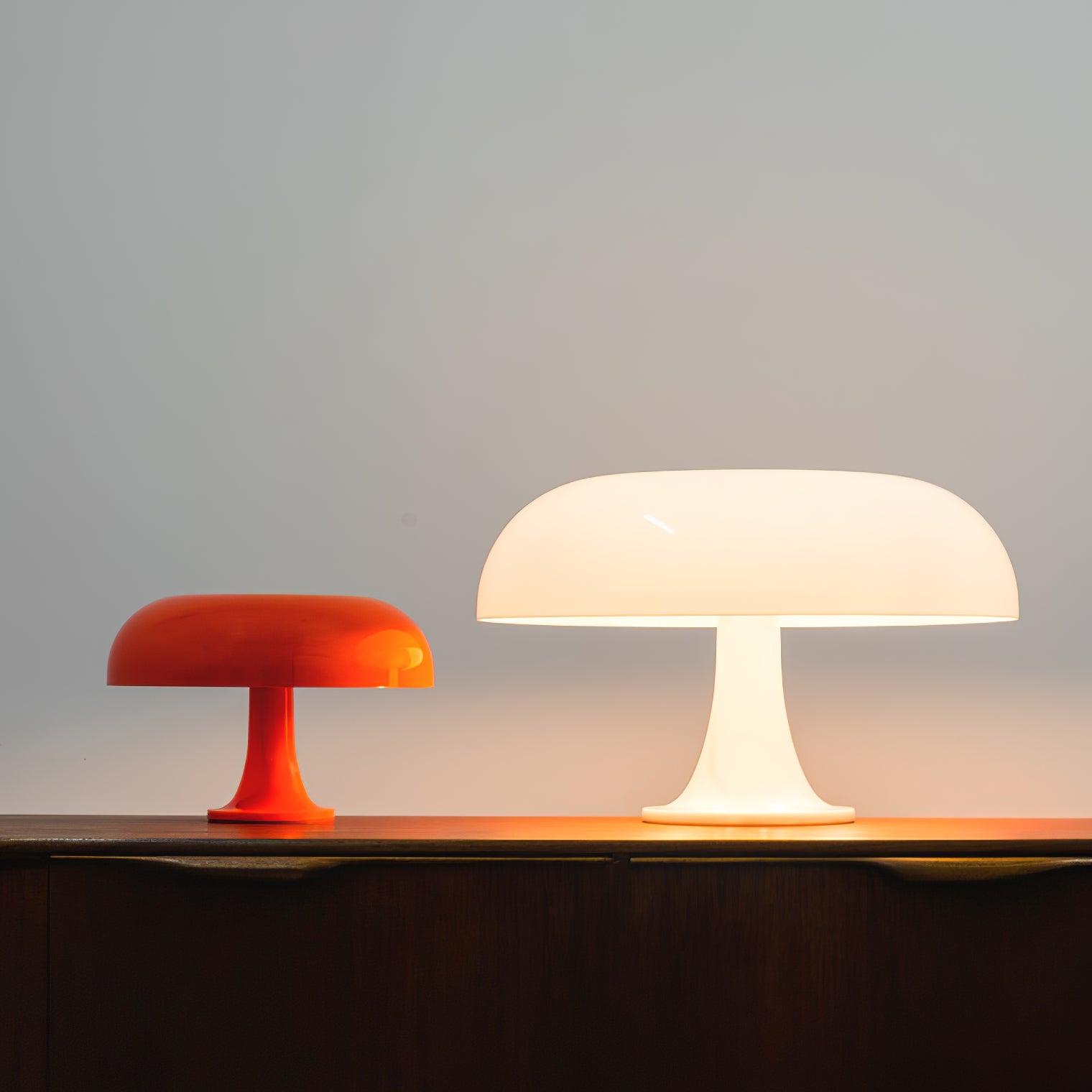 Vintage Style Mid Century Mushroom Desk Lamp for Bedroom and Office Task Lighting