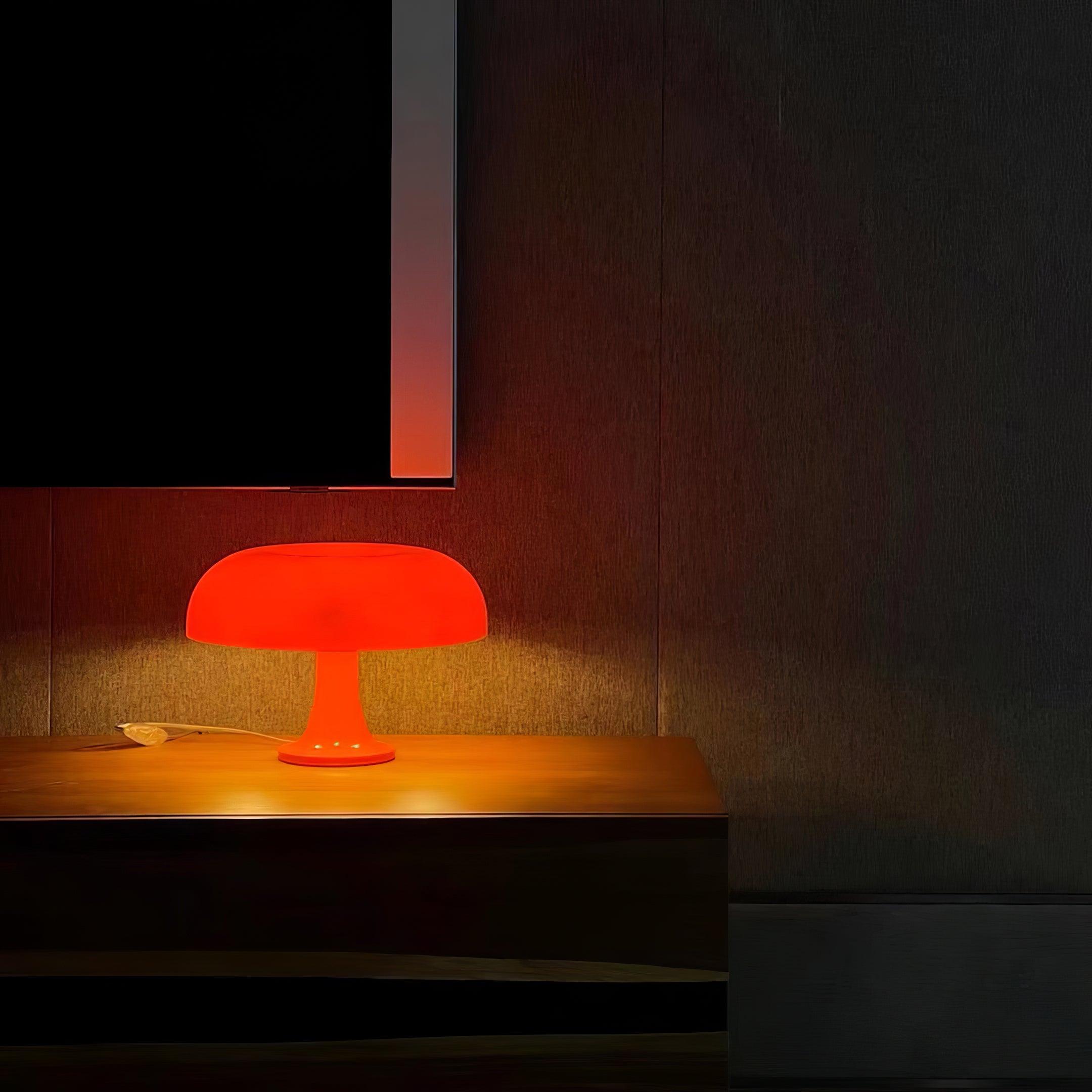 Vintage Style Mid Century Mushroom Desk Lamp for Bedroom and Office Task Lighting
