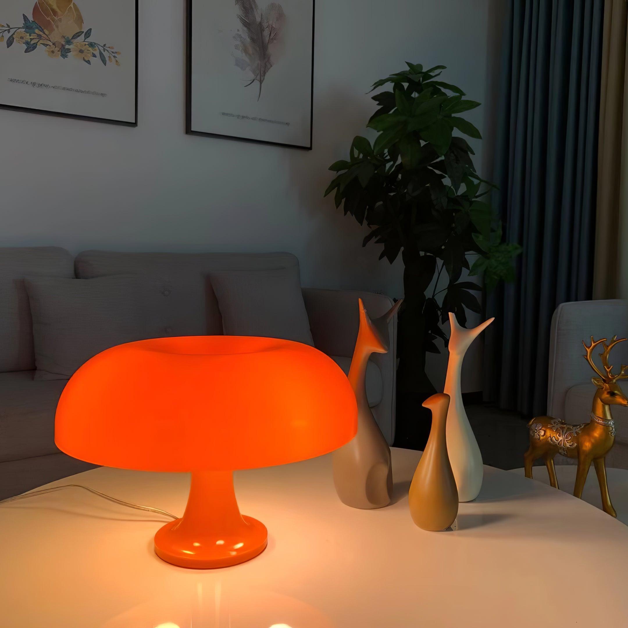 Vintage Style Mid Century Mushroom Desk Lamp for Bedroom and Office Task Lighting