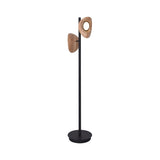 Modern Nest Wooden Floor Lamp Standing Light with Integrated LED and Organic Shades