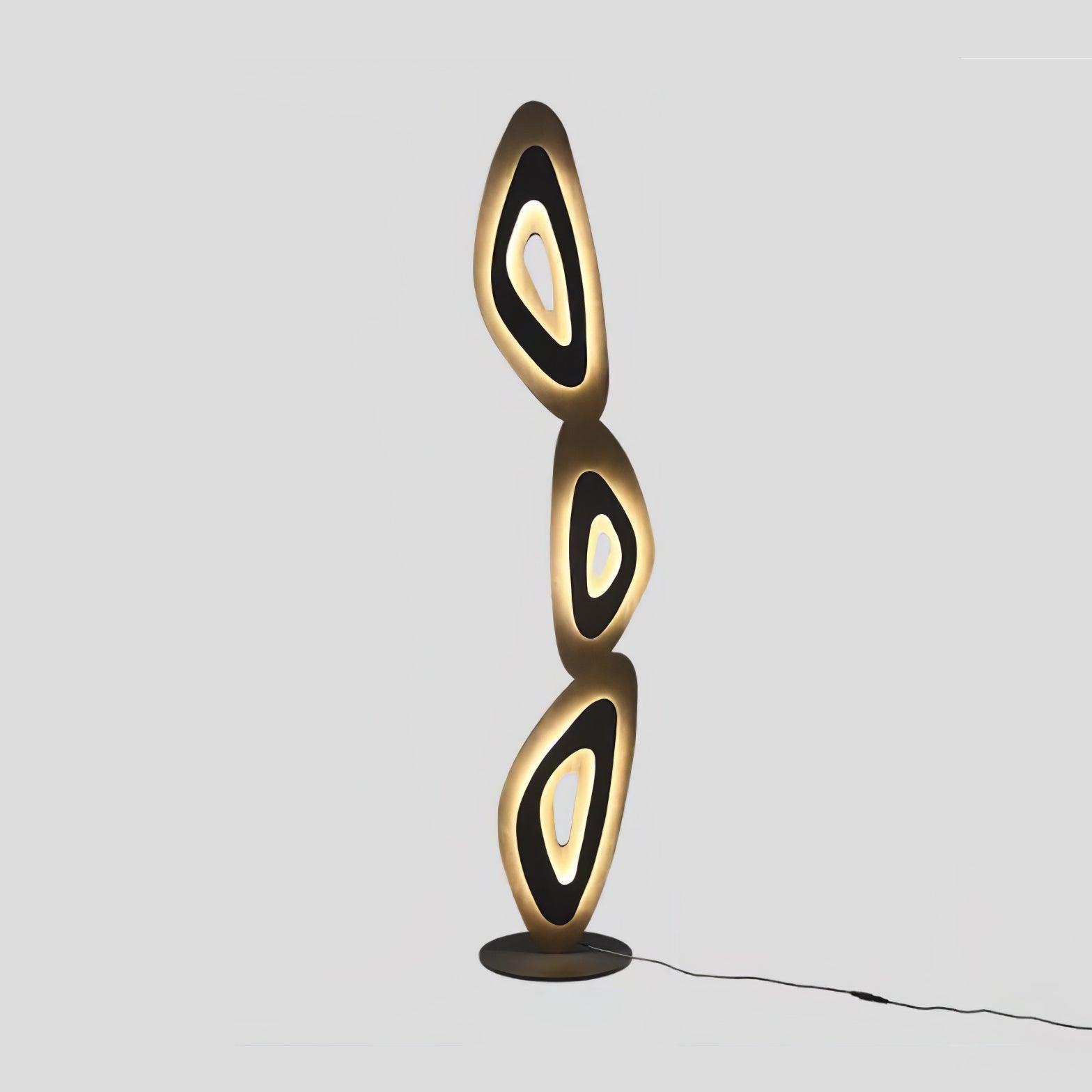 Nevis Modern Minimalist Geometric LED Floor Lamp for Living Room and Bedroom