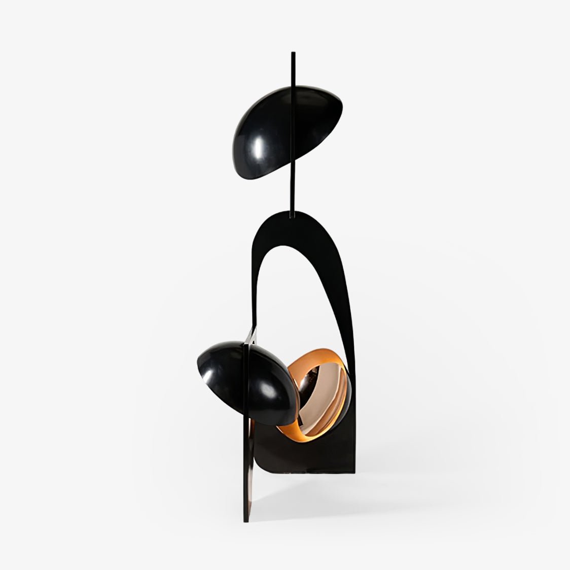 Modern Abstract Geometric LED Sculpture Floor Lamp Artistic Standing Light for Living Room