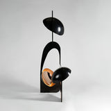 Modern Abstract Geometric LED Sculpture Floor Lamp Artistic Standing Light for Living Room