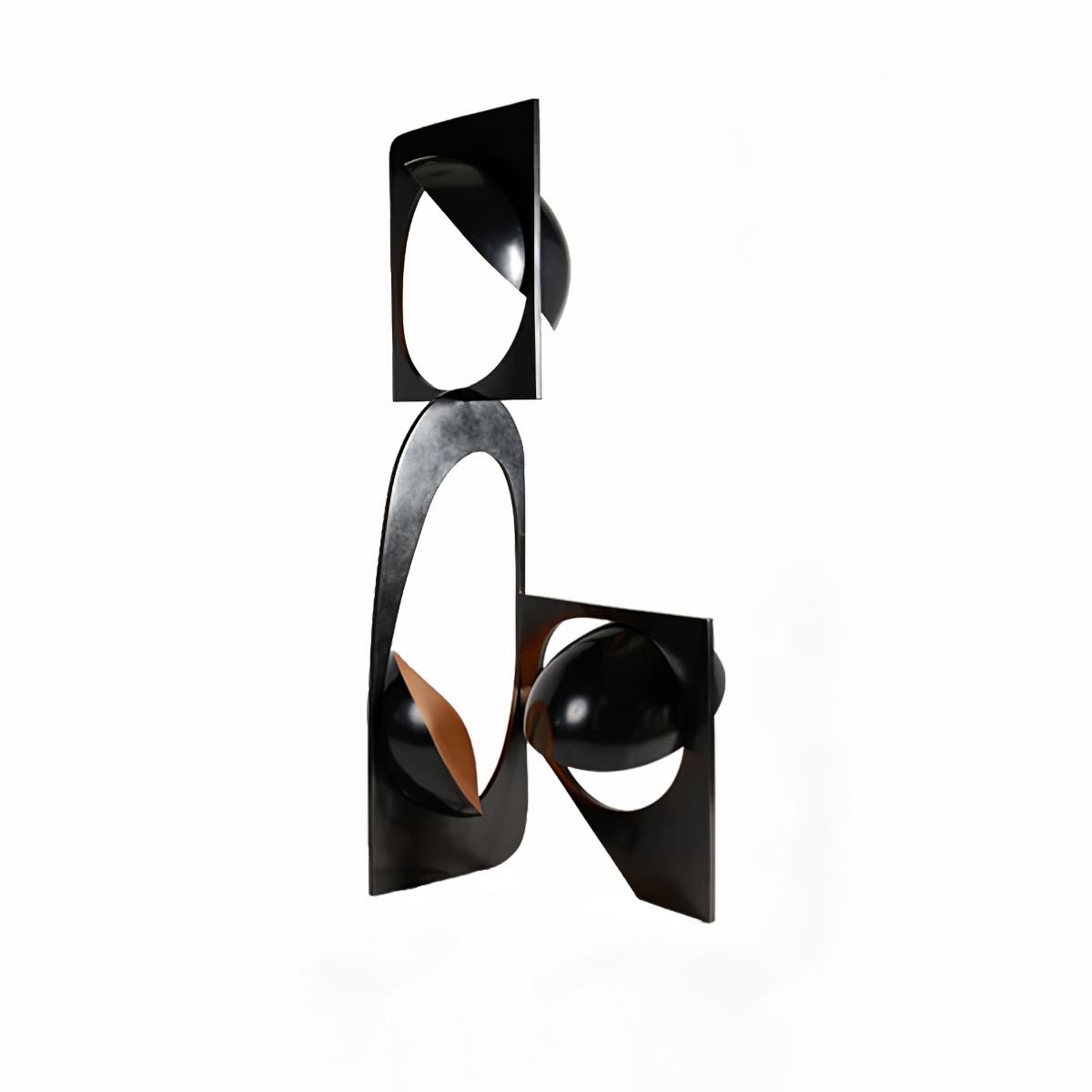 Modern Abstract Geometric LED Sculpture Floor Lamp Artistic Standing Light for Living Room