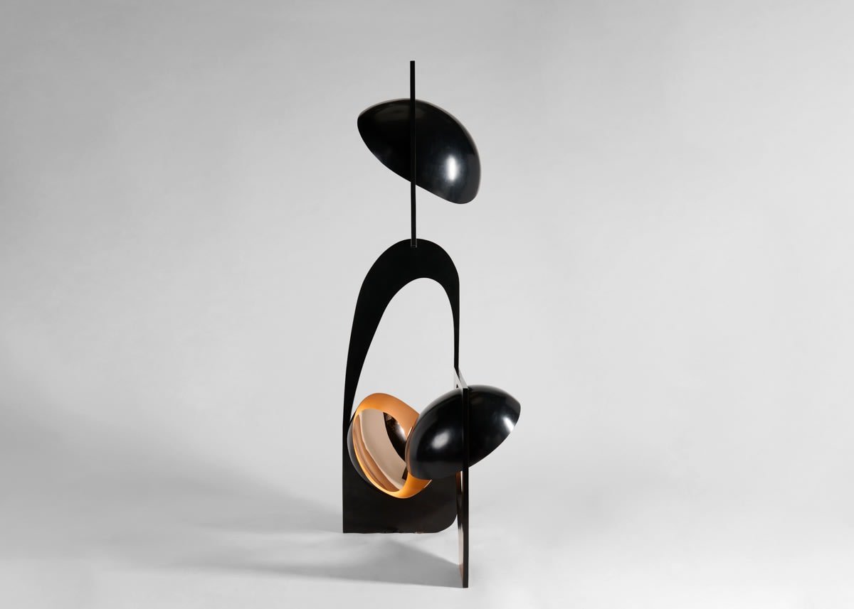 Modern Abstract Geometric LED Sculpture Floor Lamp Artistic Standing Light for Living Room