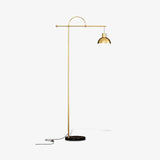 Nidal Modern Metal Standing Floor Lamp with Elegant Marble Base and Minimalist Design