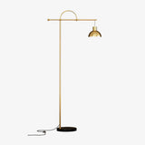 Nidal Modern Metal Standing Floor Lamp with Elegant Marble Base and Minimalist Design
