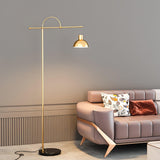 Nidal Modern Metal Standing Floor Lamp with Elegant Marble Base and Minimalist Design