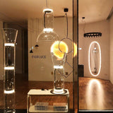 Modern Hand Blown Glass Modular Floor Lamp for Living Room with Integrated LED Lighting