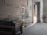 Modern Hand Blown Glass Modular Floor Lamp for Living Room with Integrated LED Lighting