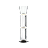 Modern Hand Blown Glass Modular Floor Lamp for Living Room with Integrated LED Lighting