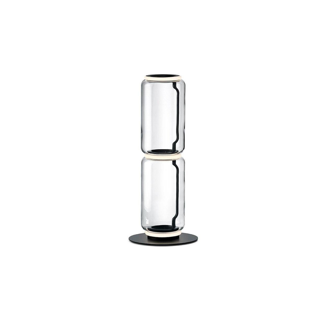 Modern Hand Blown Glass Modular Floor Lamp for Living Room with Integrated LED Lighting
