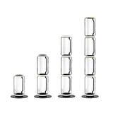 Modern Hand Blown Glass Modular Floor Lamp for Living Room with Integrated LED Lighting