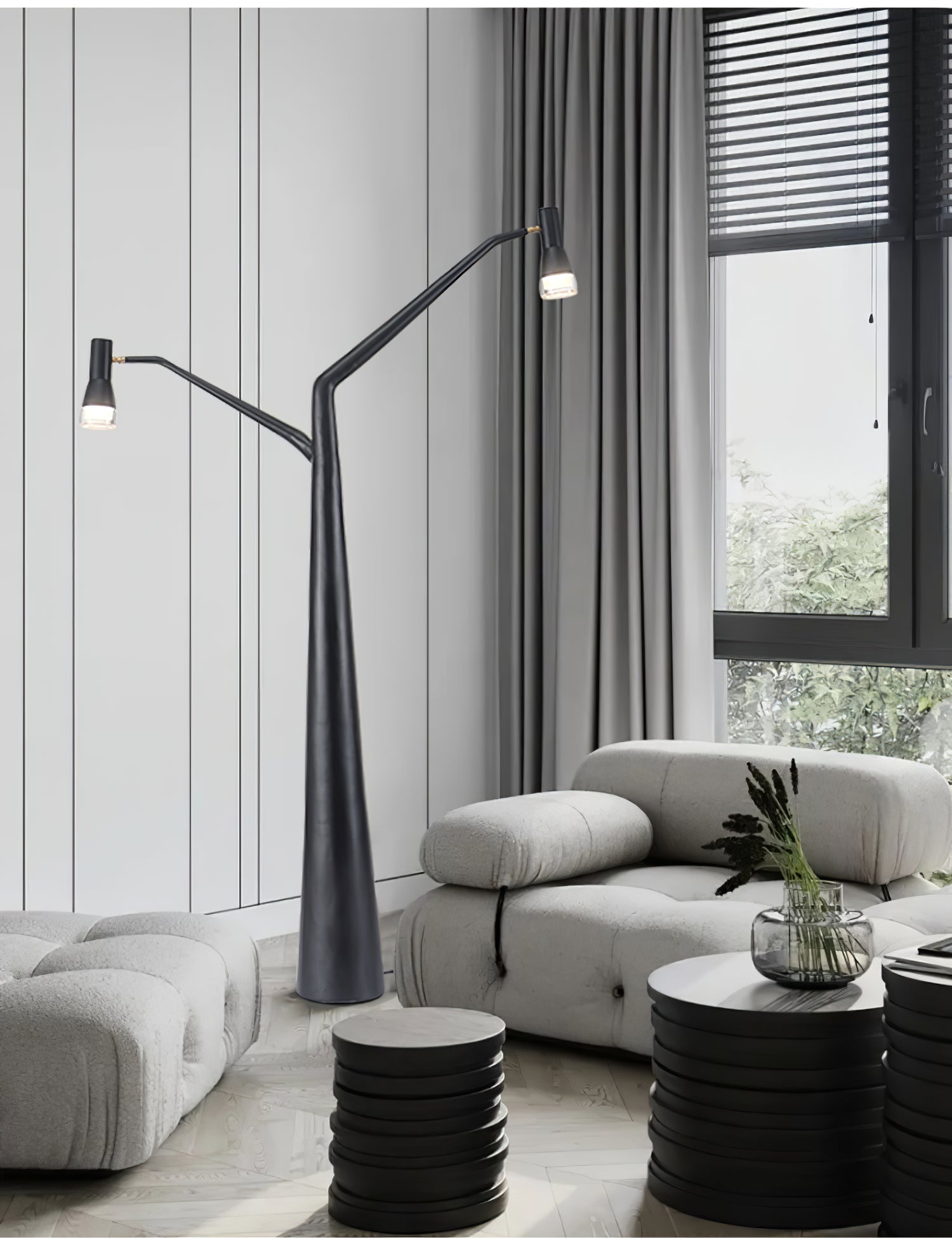 modern-sculptural-tree-design-floor-lamp-with-dual-adjustable-matte-black-shades