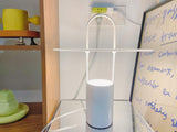Nomade Modern Industrial Table Lamp with Carry Handle and Acrylic Diffuser for Bedside and Office