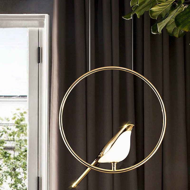 creative-rotating-bird-shape-led-pendant-lamp-gold-modern-aluminum-adjustable-hanging-light