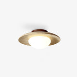 modern-yellow-travertine-and-walnut-wood-semi-flush-mount-ceiling-light-fixture
