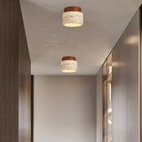 modern-yellow-travertine-and-walnut-wood-semi-flush-mount-ceiling-light-fixture