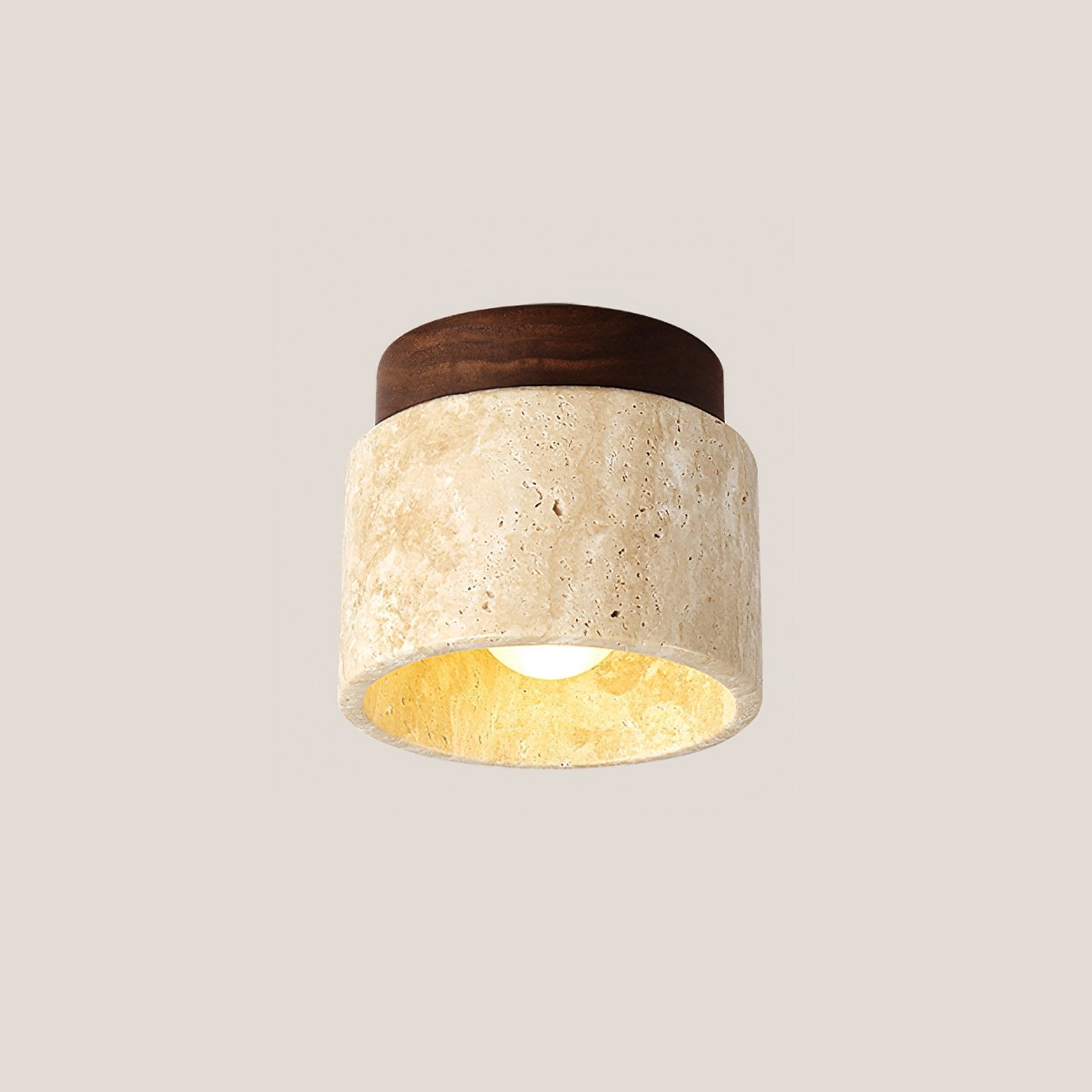 modern-yellow-travertine-and-walnut-wood-semi-flush-mount-ceiling-light-fixture