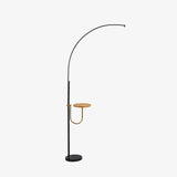 Nordic Minimalist Arc Floor Lamp Contemporary Curved LED Standing Light for Living Room
